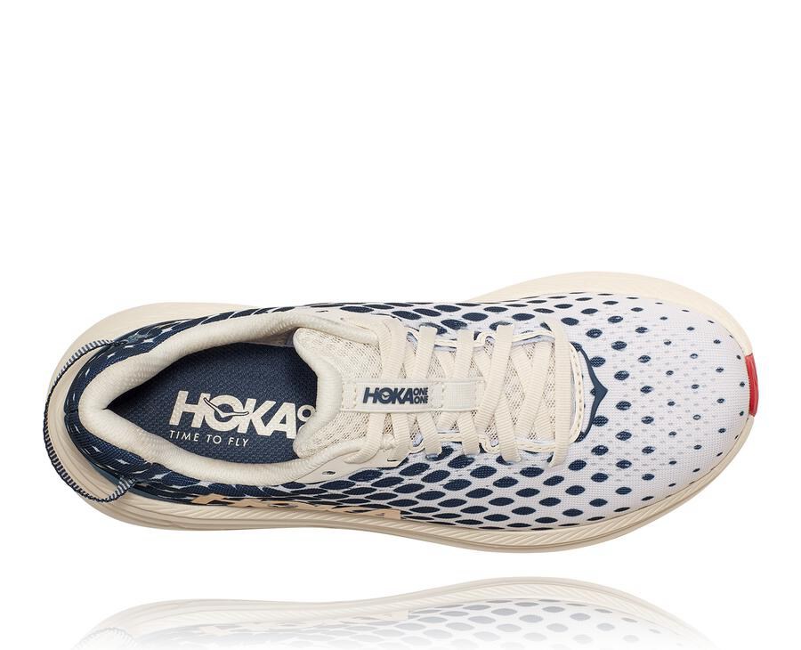 Hoka Australia One One Rincon 2 - Womens Running Shoes White/Blue - IJHYA-3421